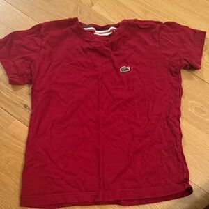 Lacoste Kids Classic Red Tee